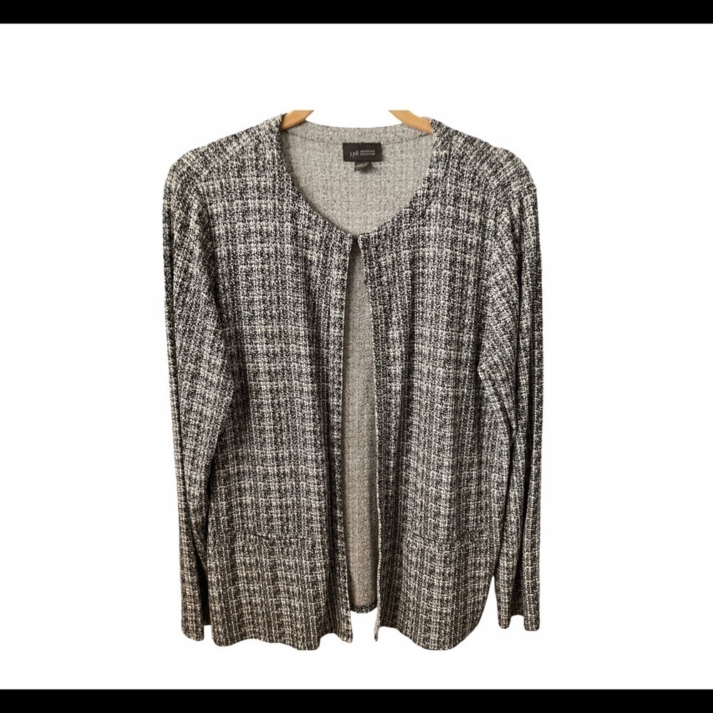J. JILL Black/Gray Cardigan Size S To Med